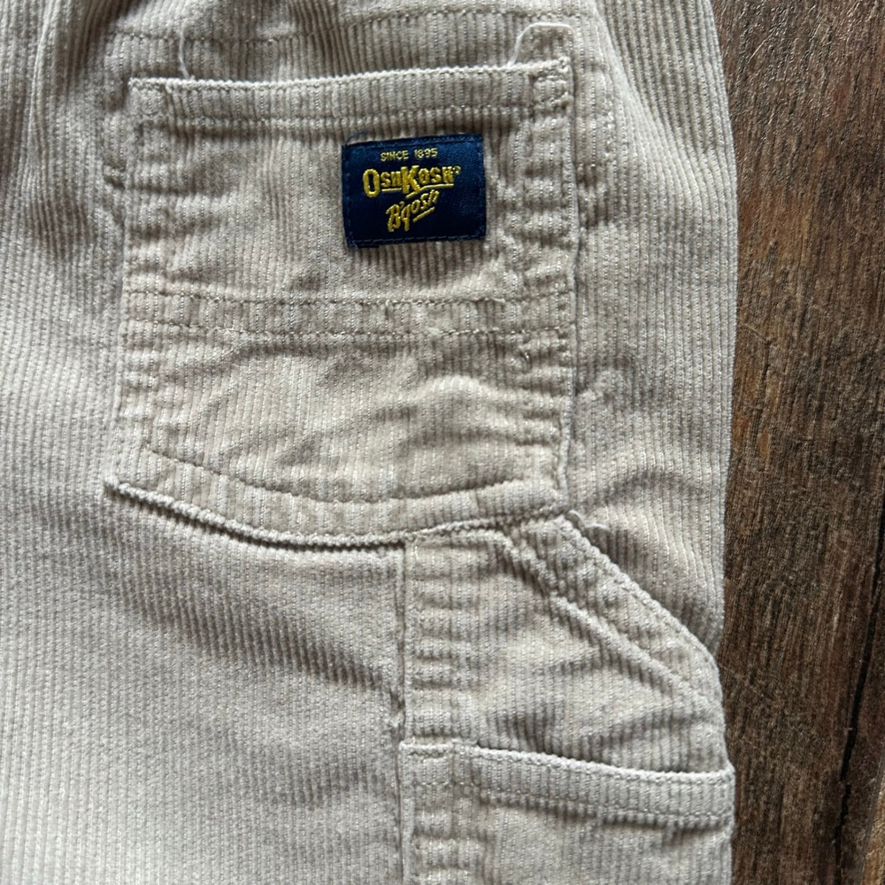 Boys OshKosh B'gosh Casual Corduroy Pants 24 Months Beige - Picture 10 of 10